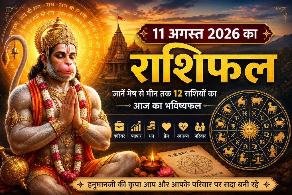 11 अगस्त 2026 राशिफल