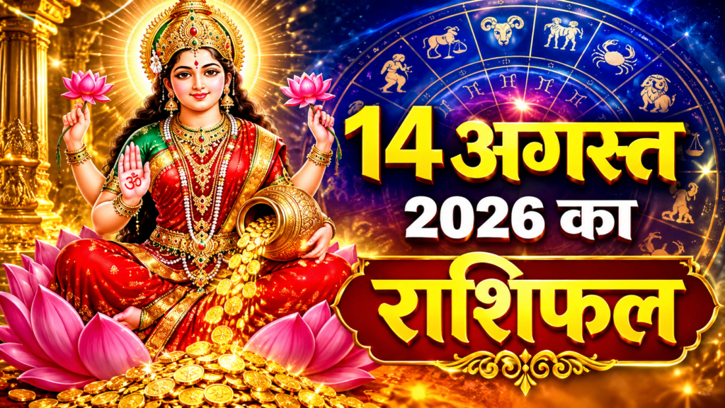 14 अगस्त 2026 का राशिफल – मेष से मीन तक सभी 12 राशियों का आज का दैनिक भविष्यफल