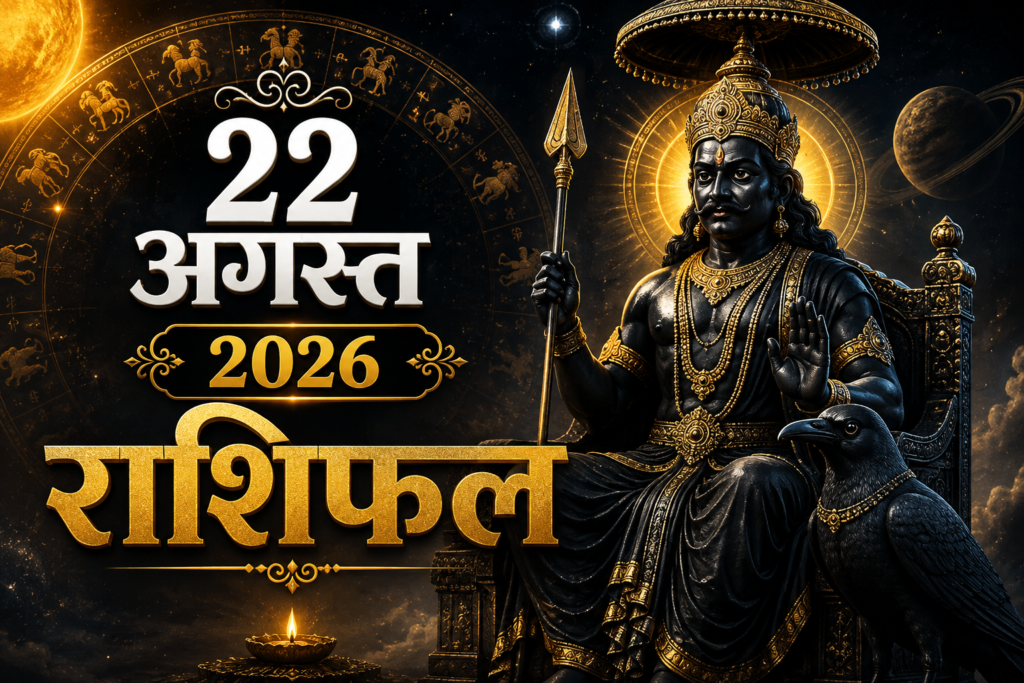 22 अगस्त 2026 राशिफल 12 राशियों की भविष्यवाणी