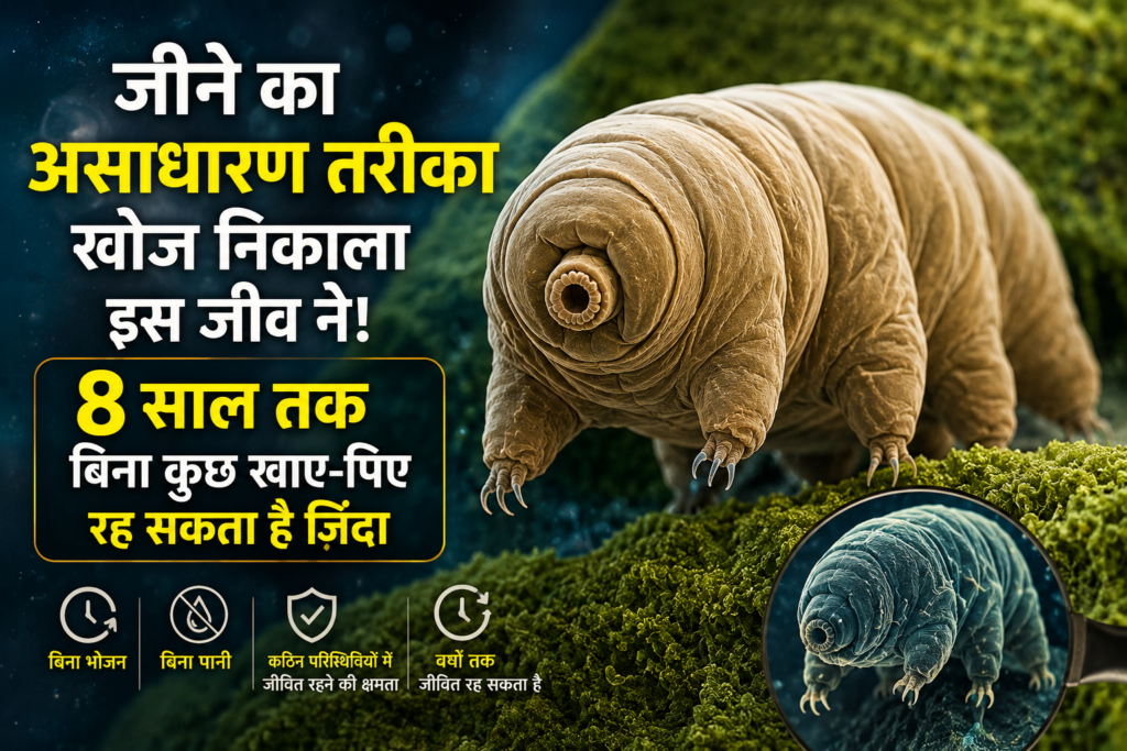टार्डीग्रेड वॉटर बेयर - 8 साल तक बिना खाए-पिए जीवित रहने वाला अद्भुत सूक्ष्म जीव