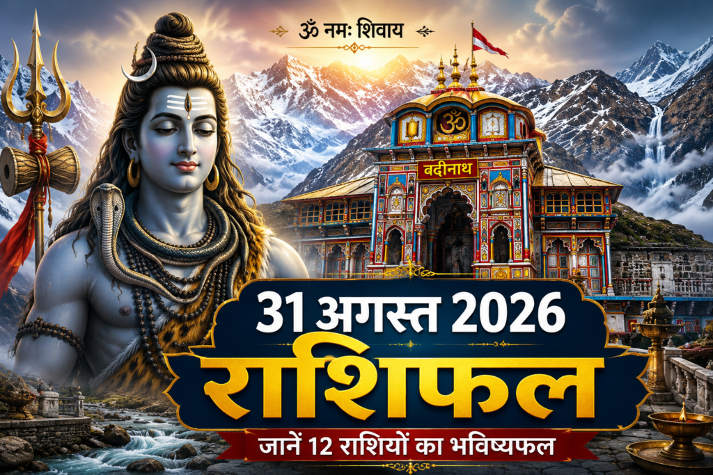 31 अगस्त 2026 राशिफल