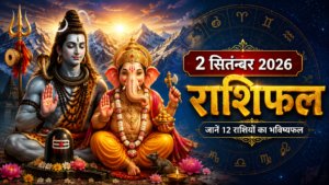 2 सितंबर 2026 राशिफल: जानें मेष से मीन तक सभी 12 राशियों का दैनिक भविष्यफल।